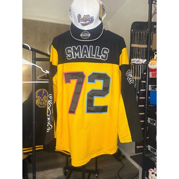 SZ M - Biggie Smalls Hockey Jersey & Dad Biggie Hat By HeadGear, New w/ Tags - Picture 2 of 2